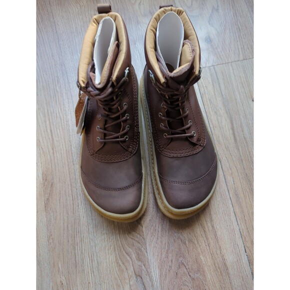 Birkenstock X Pitti Uomo Brown Leather Lace Up Boots Womens 7-7.5 EU 38 - Picture 9 of 12